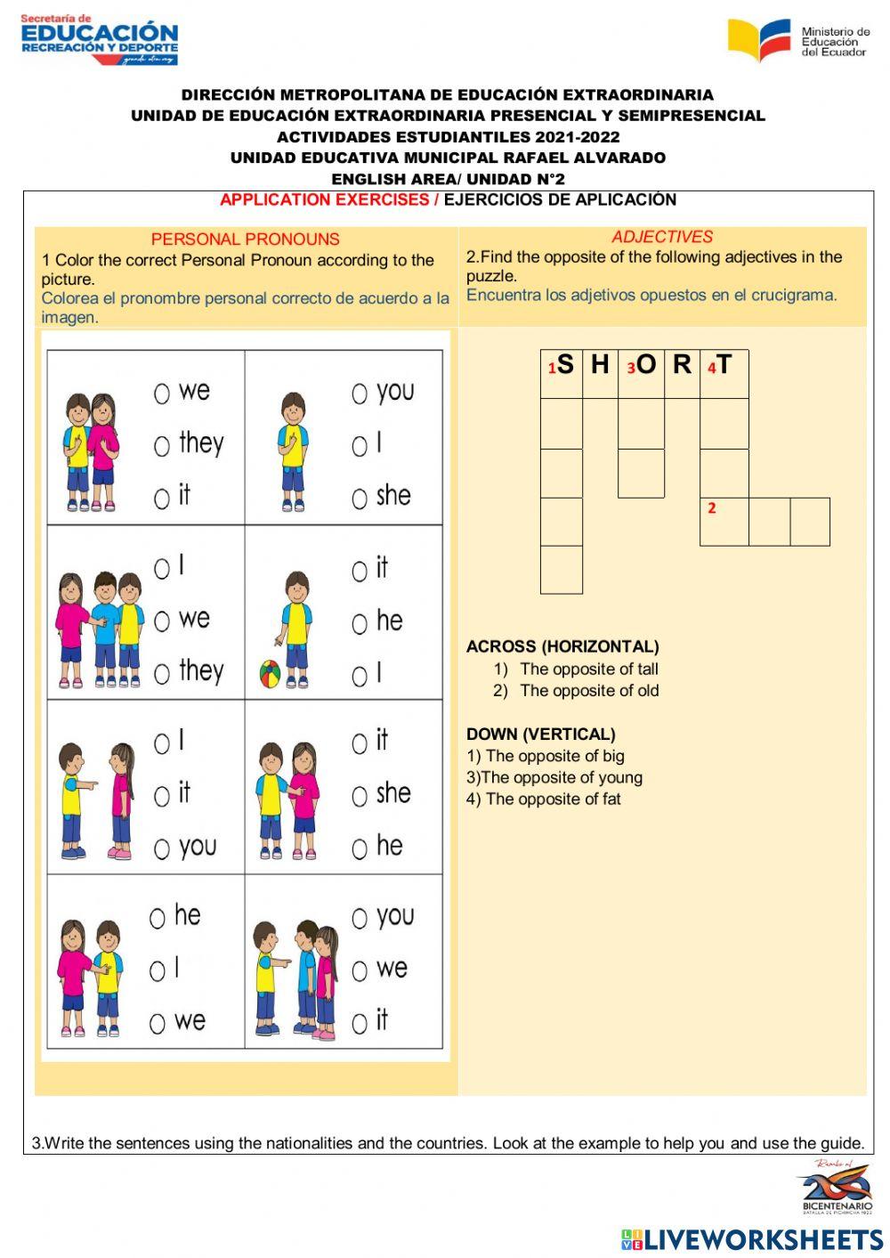 liveworksheets student