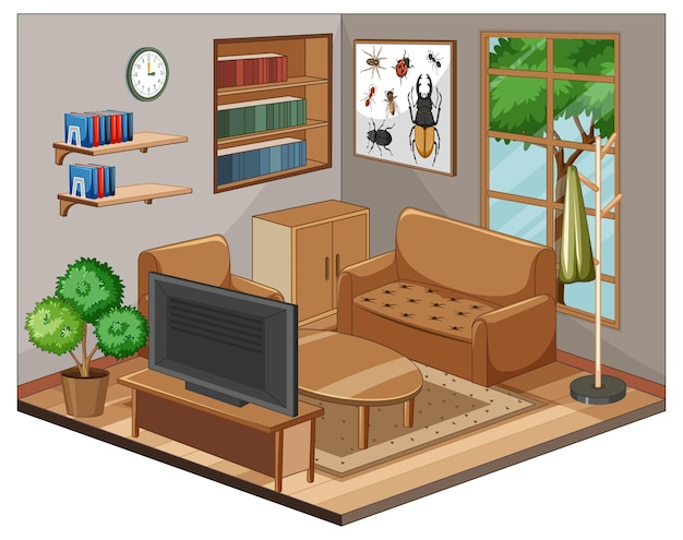 living room clipart