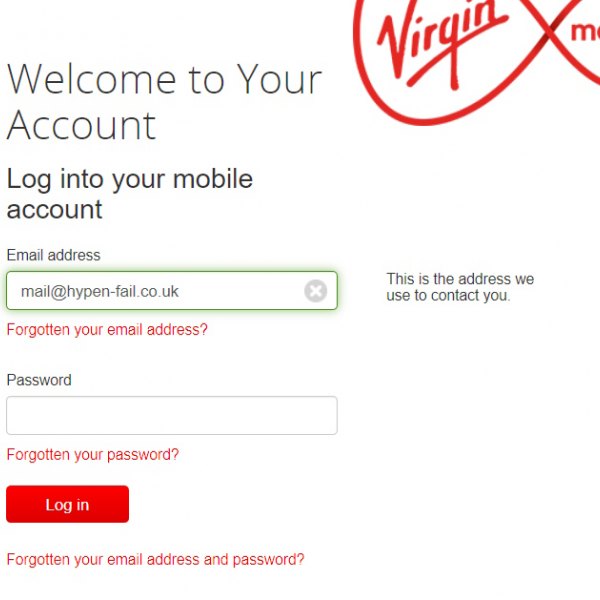 log into virgin email