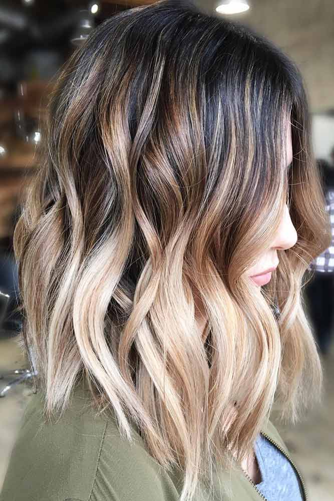 long bob ombre