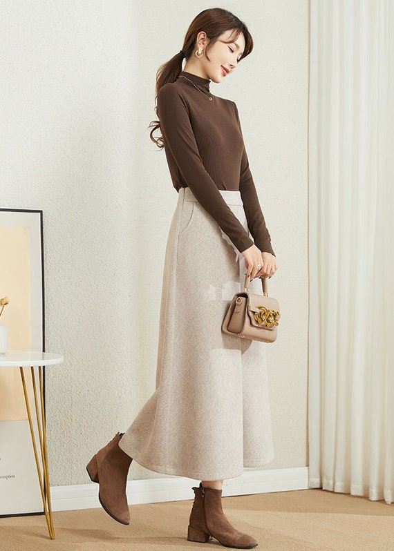 long skirt winter outfits