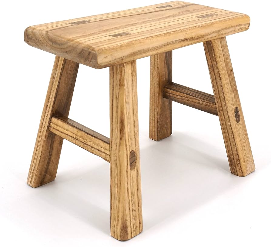 long wooden stool