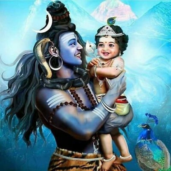 lord shiva krishna images