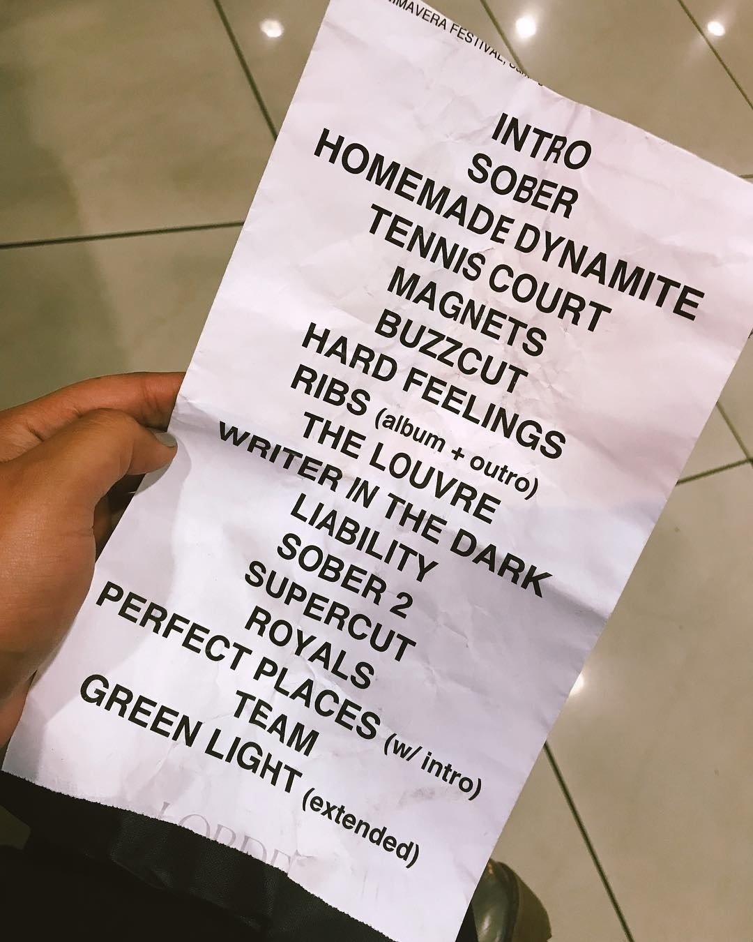 lorde setlist