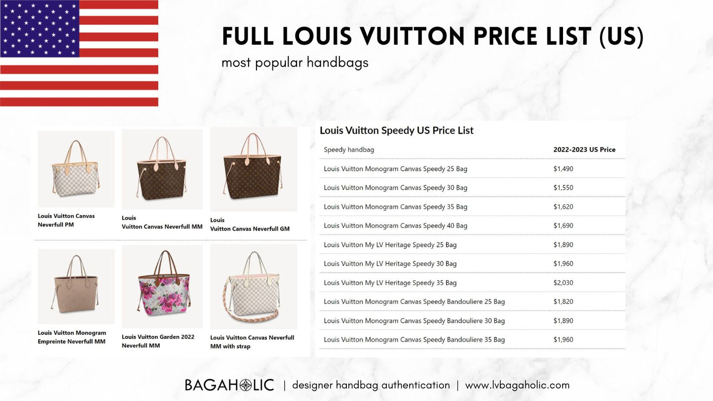 louis vuitton repair price list