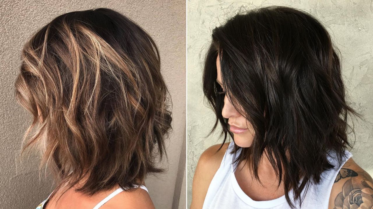 low maintenance layered haircuts for thick wavy hair