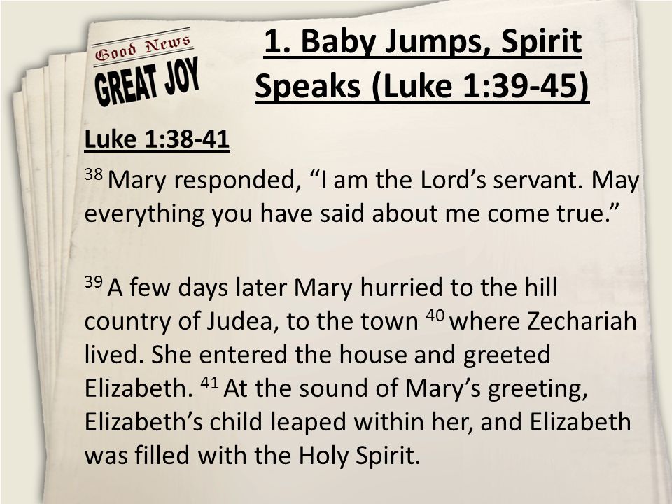 luke 1 39 45 summary