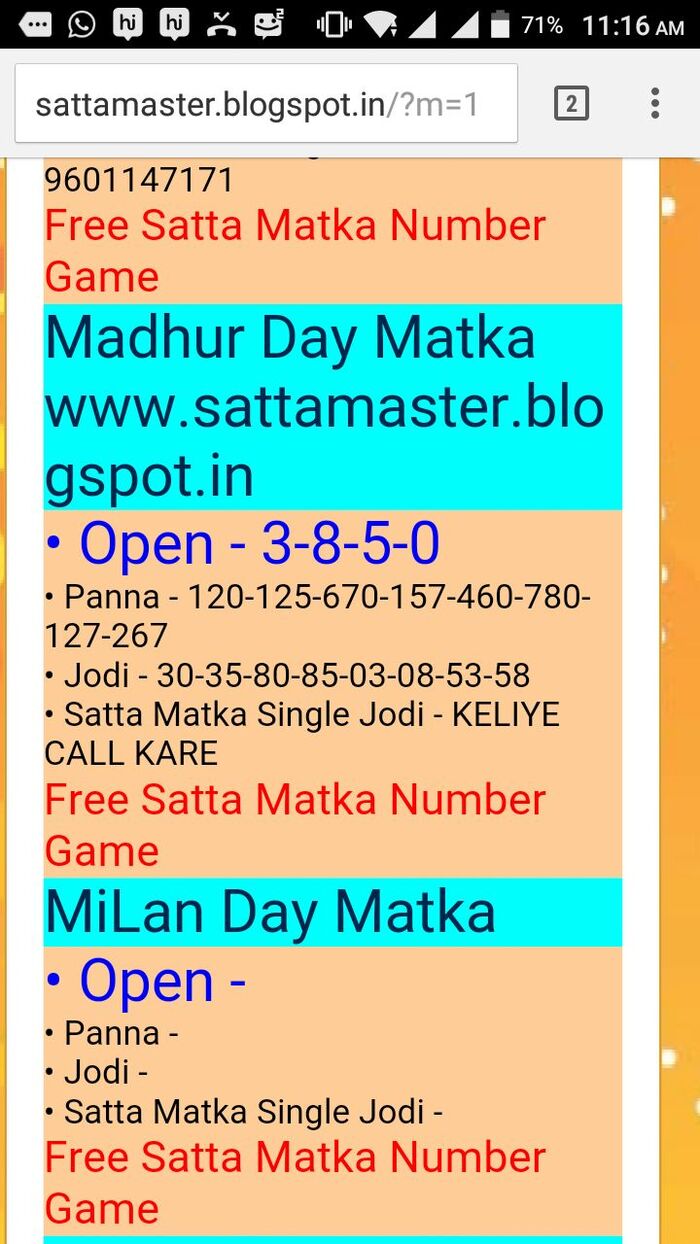 madhur day open matka