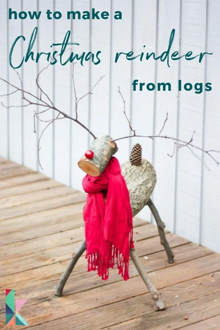 making reindeer from logs