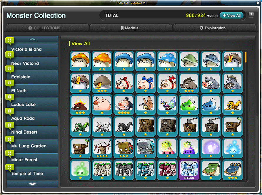 maplestory monster collection