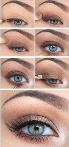 maquillage yeux bleus blonde