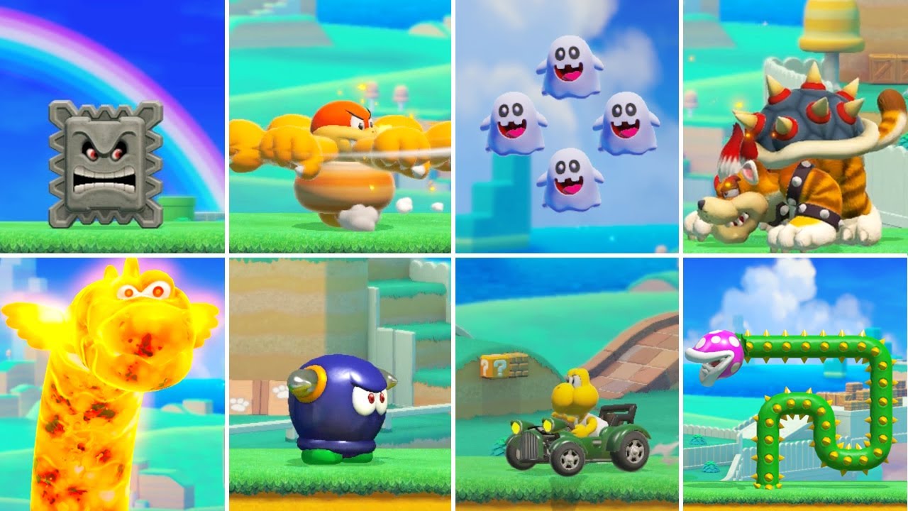 mario 3d world enemies