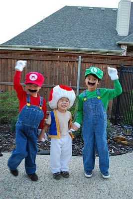 mario and toad costume