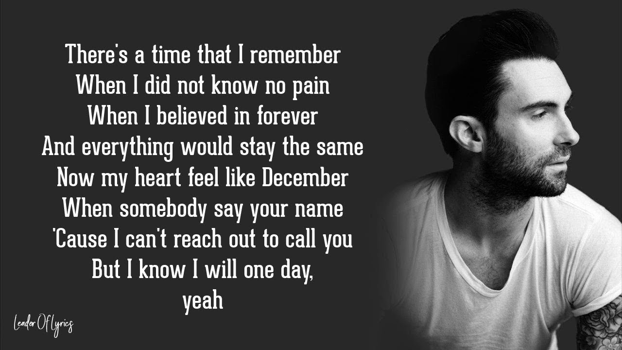 maroon 5 memories lyrics