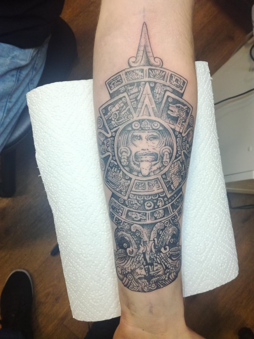 mayan forearm tattoos