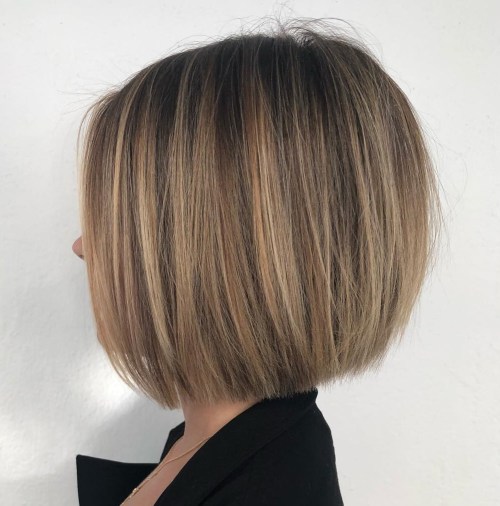 medium bob cut hair