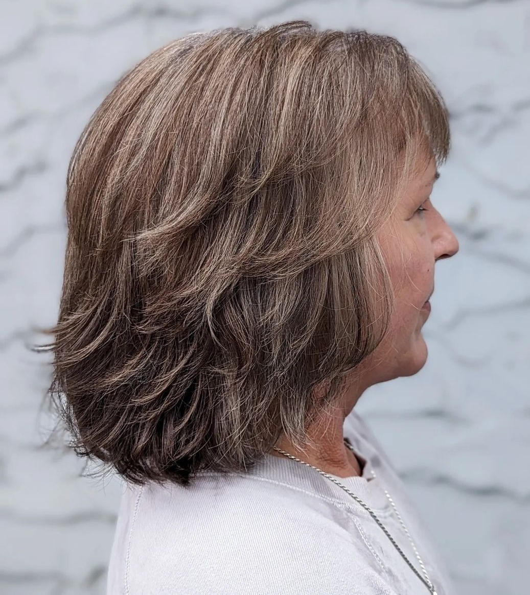 medium haircuts for women over 50