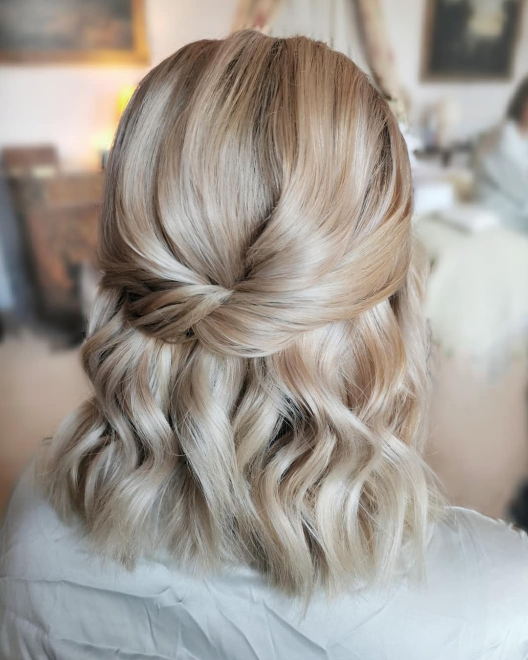 medium length wedding hair styles