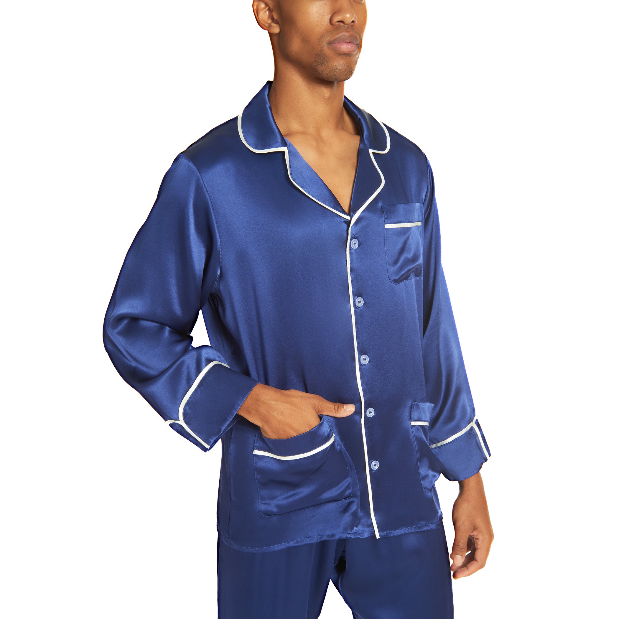 mens button up pajama shirt