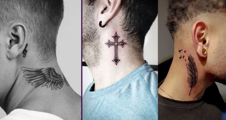 mens neck tattoos ideas