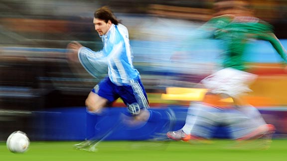 messi running speed