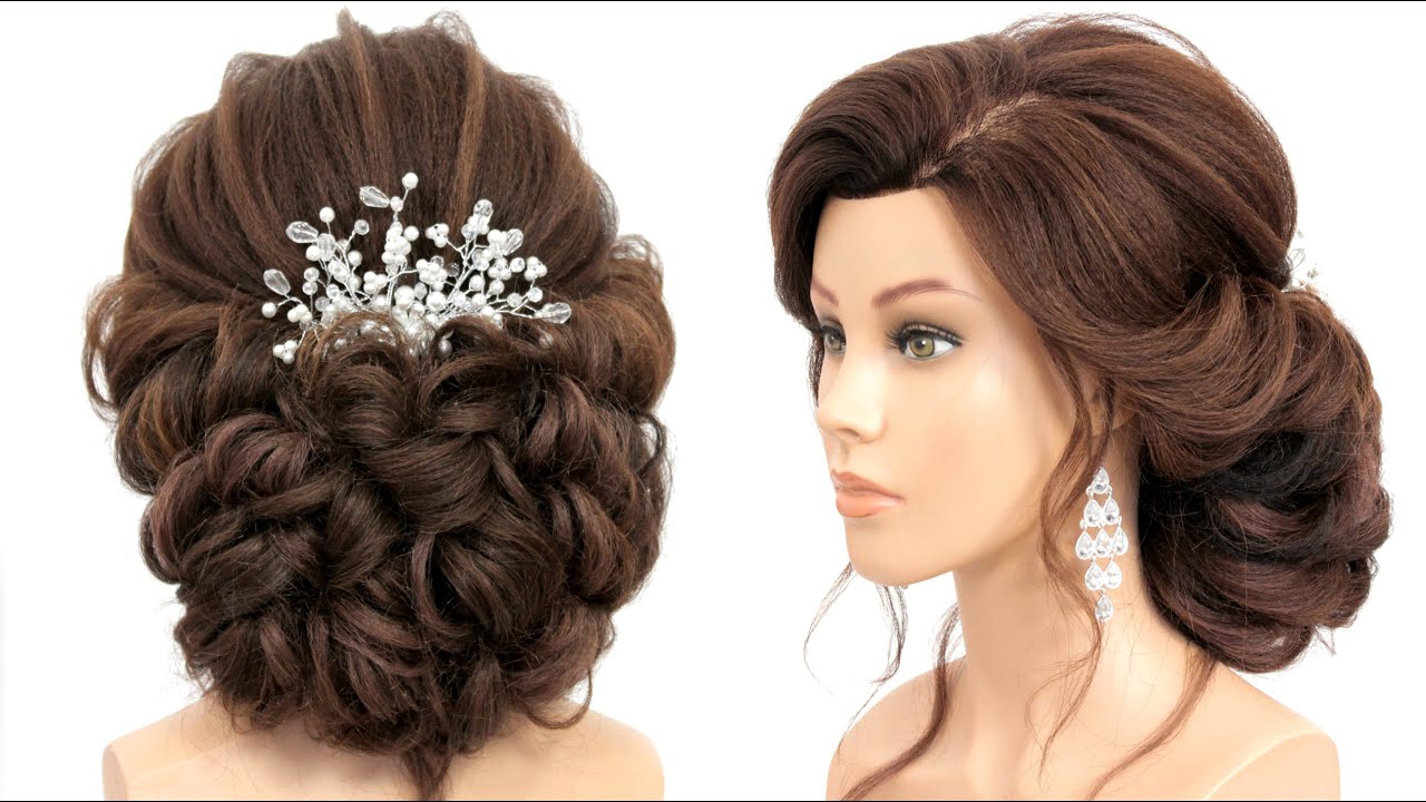 messy bun hairstyle for party