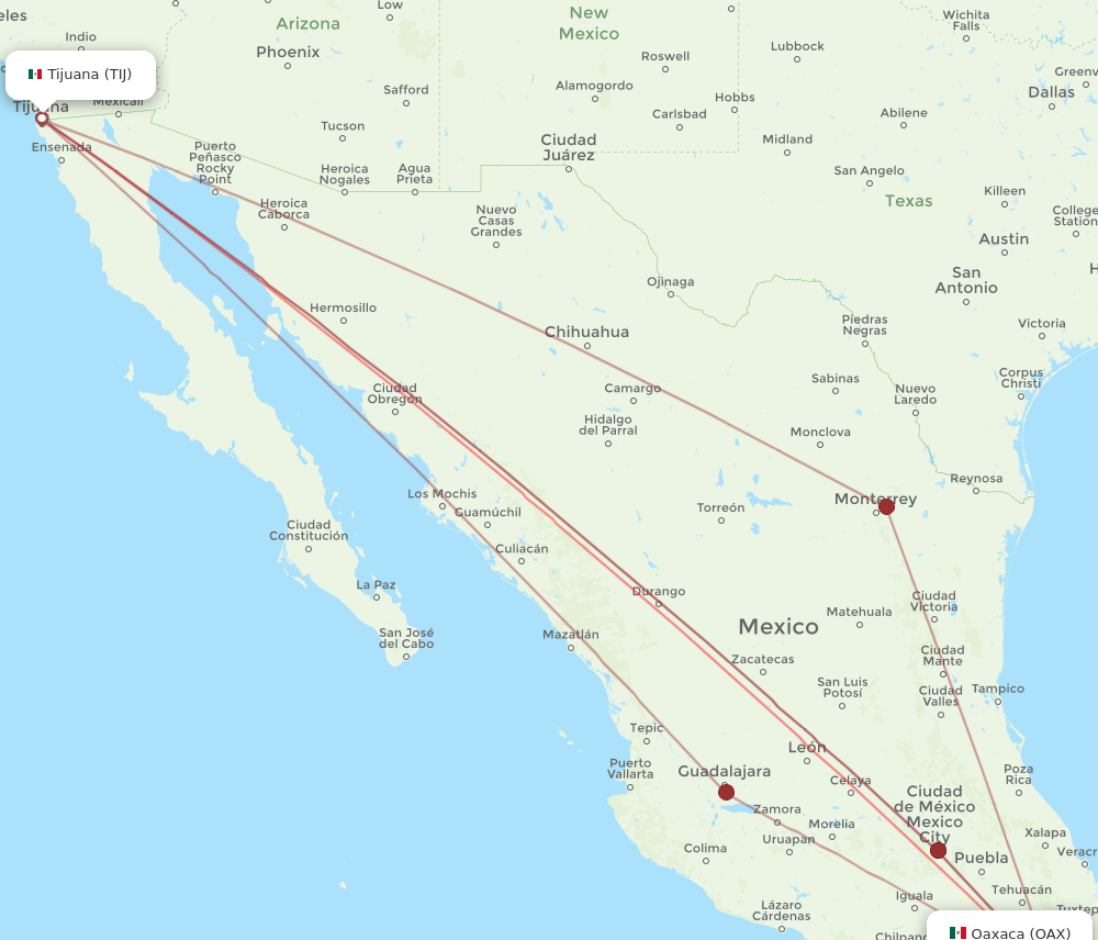 mex oax flights