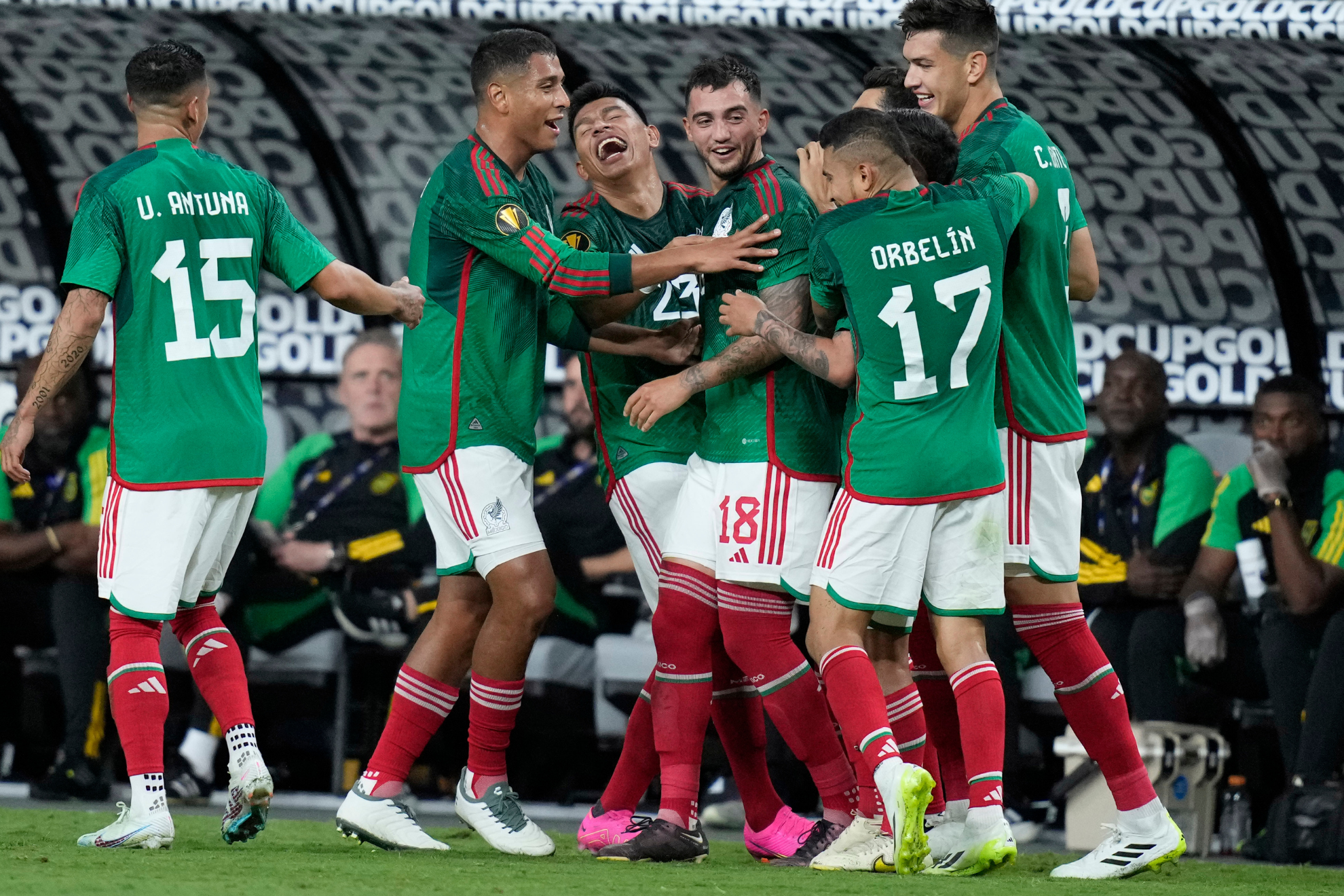 mexico national football team vs jamaica national football team lineups