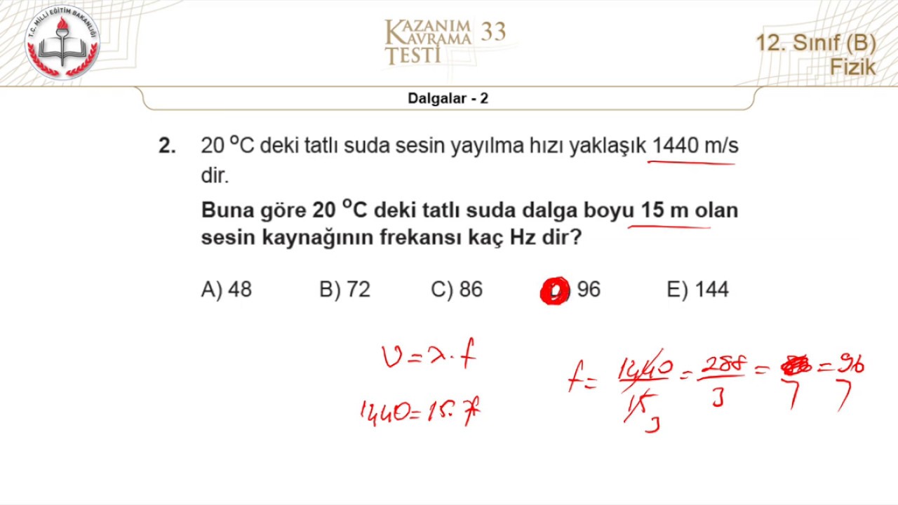 mezun fizik kazanım testleri