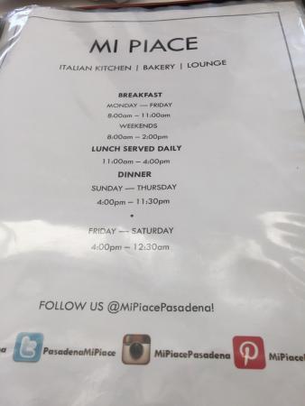 mi piace pasadena menu