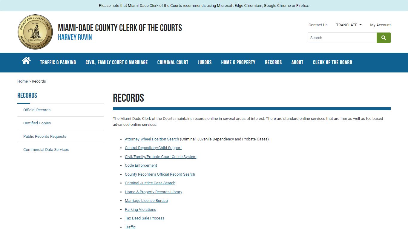 miami dade clerk of courts case search