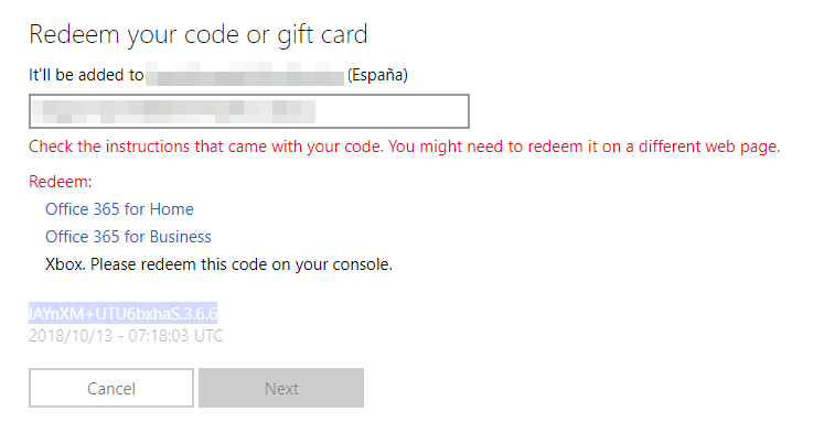 microsoft redeem