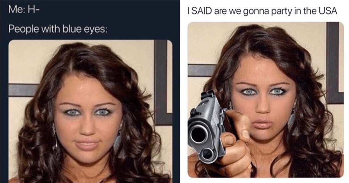 miley cyrus eye meme