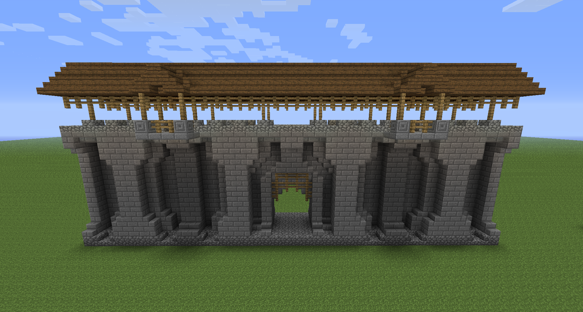 minecraft castle wall design