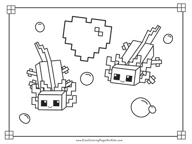 minecraft coloring sheets