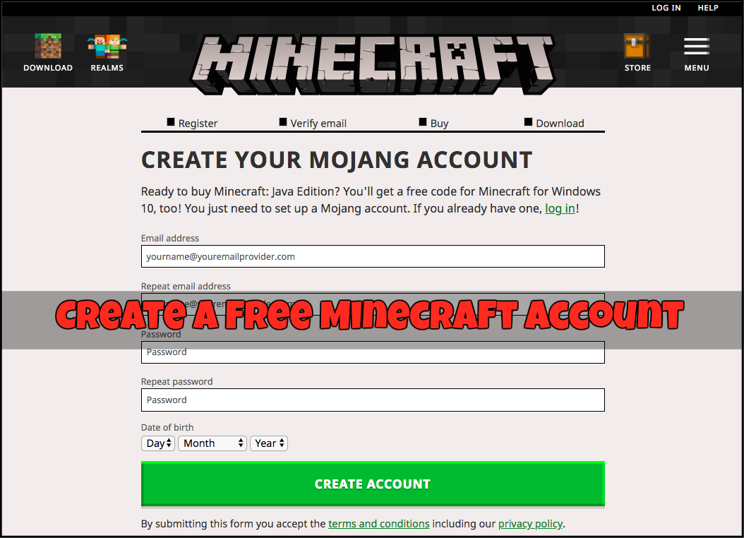 minecraft free minecraft account