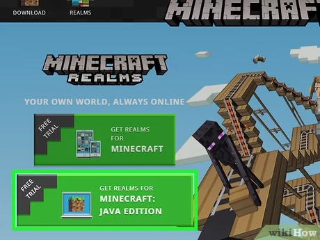 minecraft free trial realms