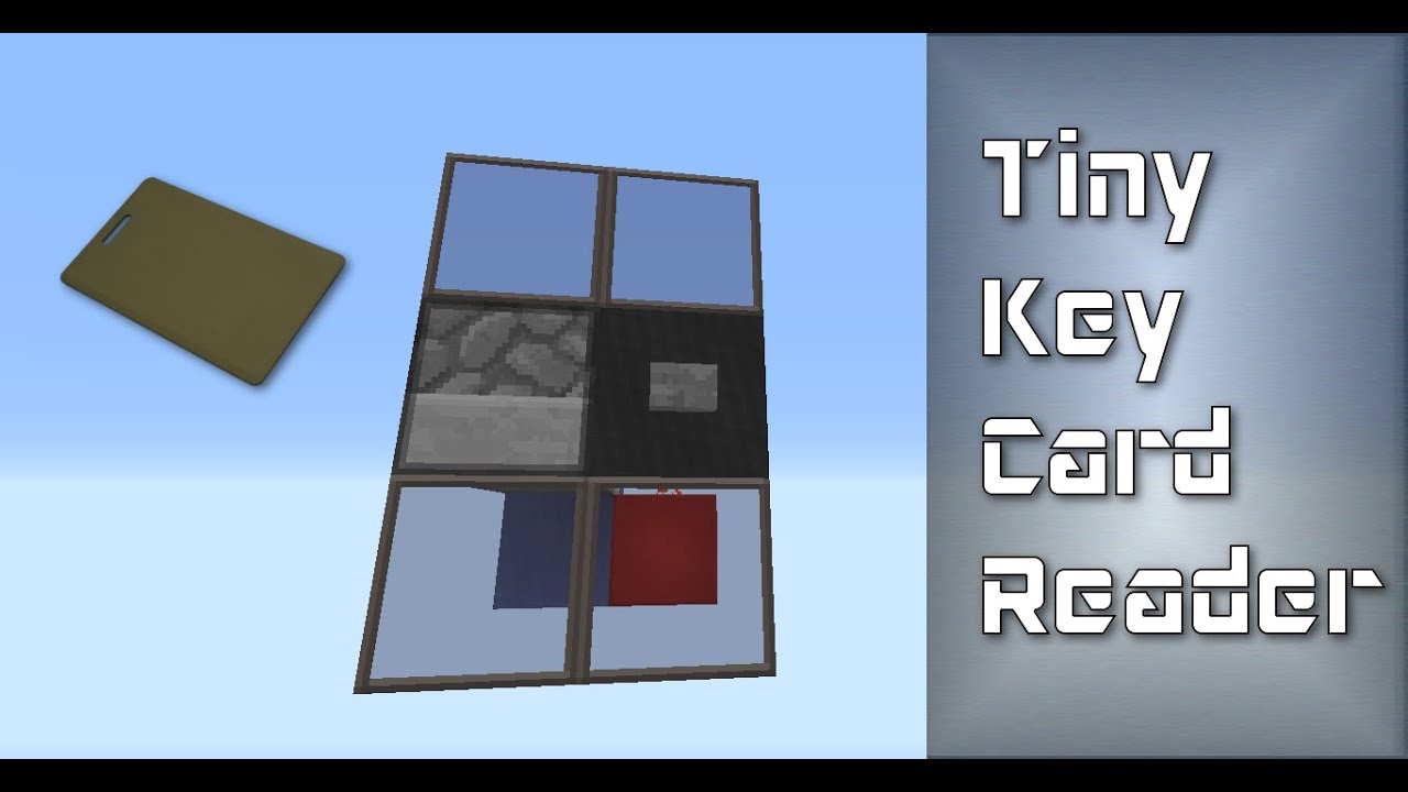 minecraft key card door