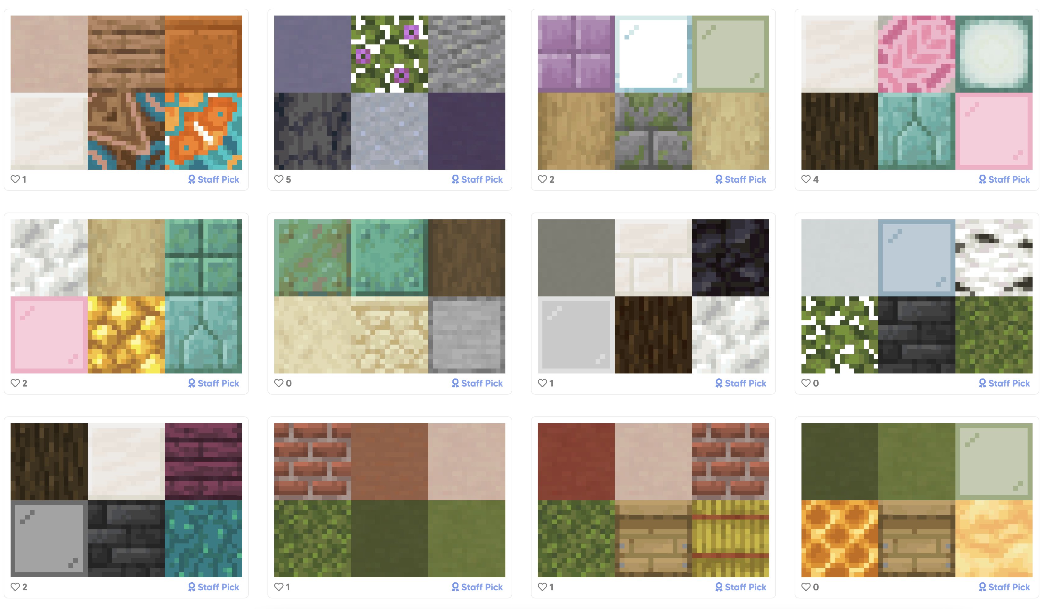 minecraft palette