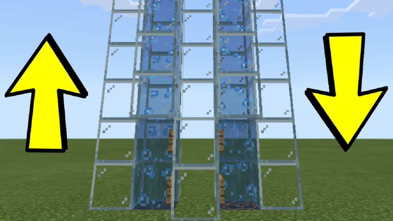 minecraft water elevator