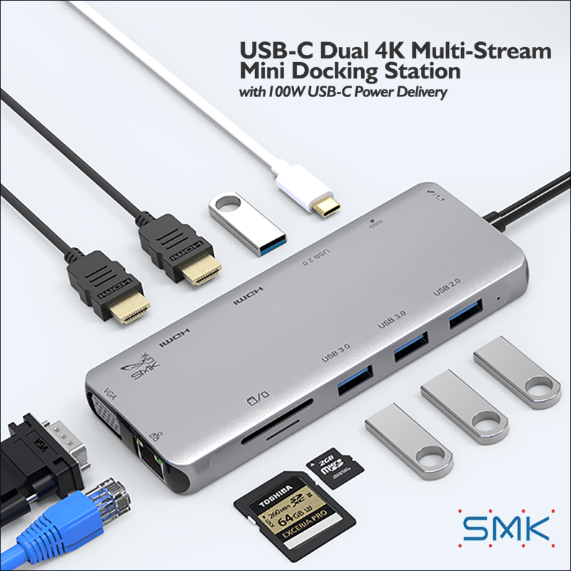 mini docking station usb-c with power delivery