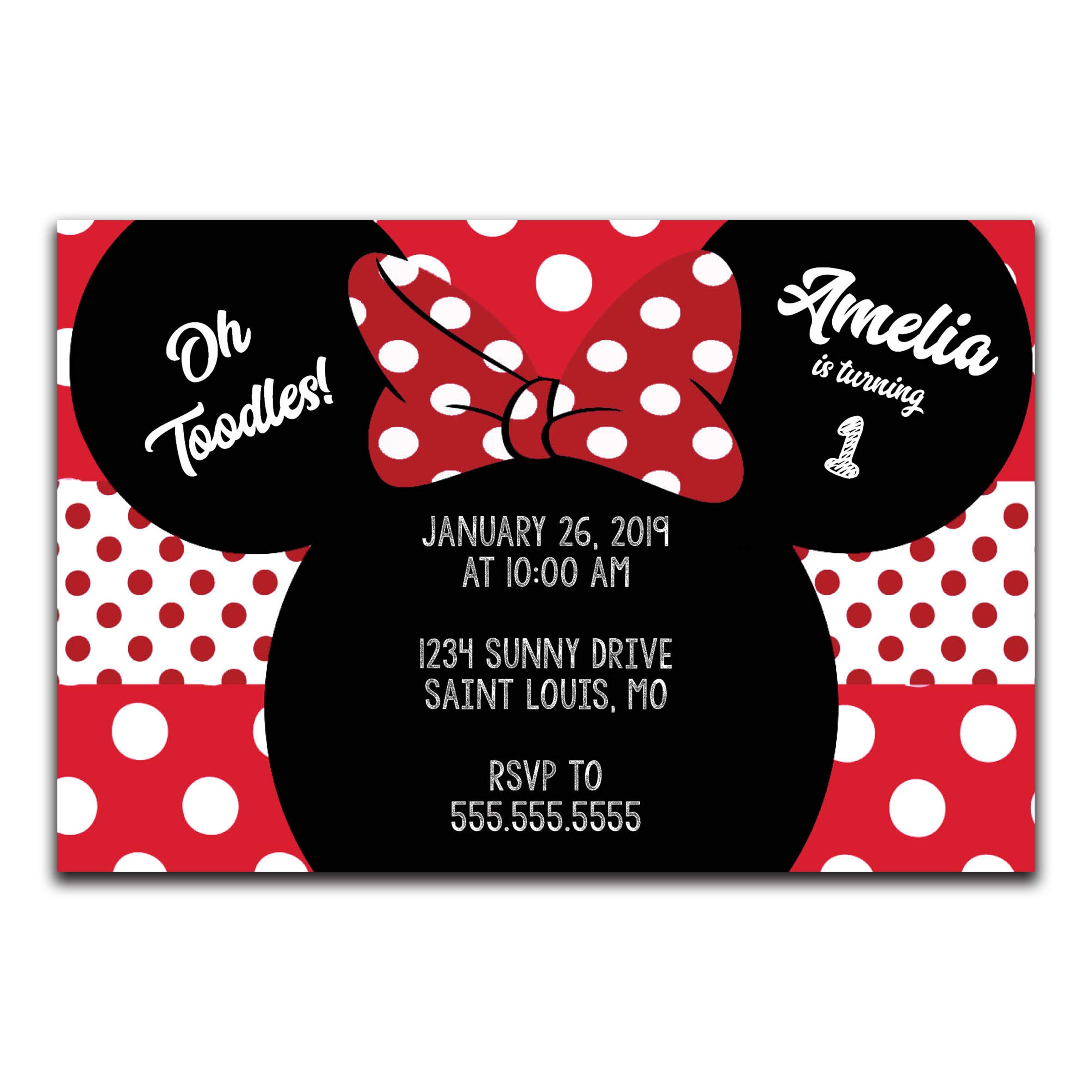 minnie invitations