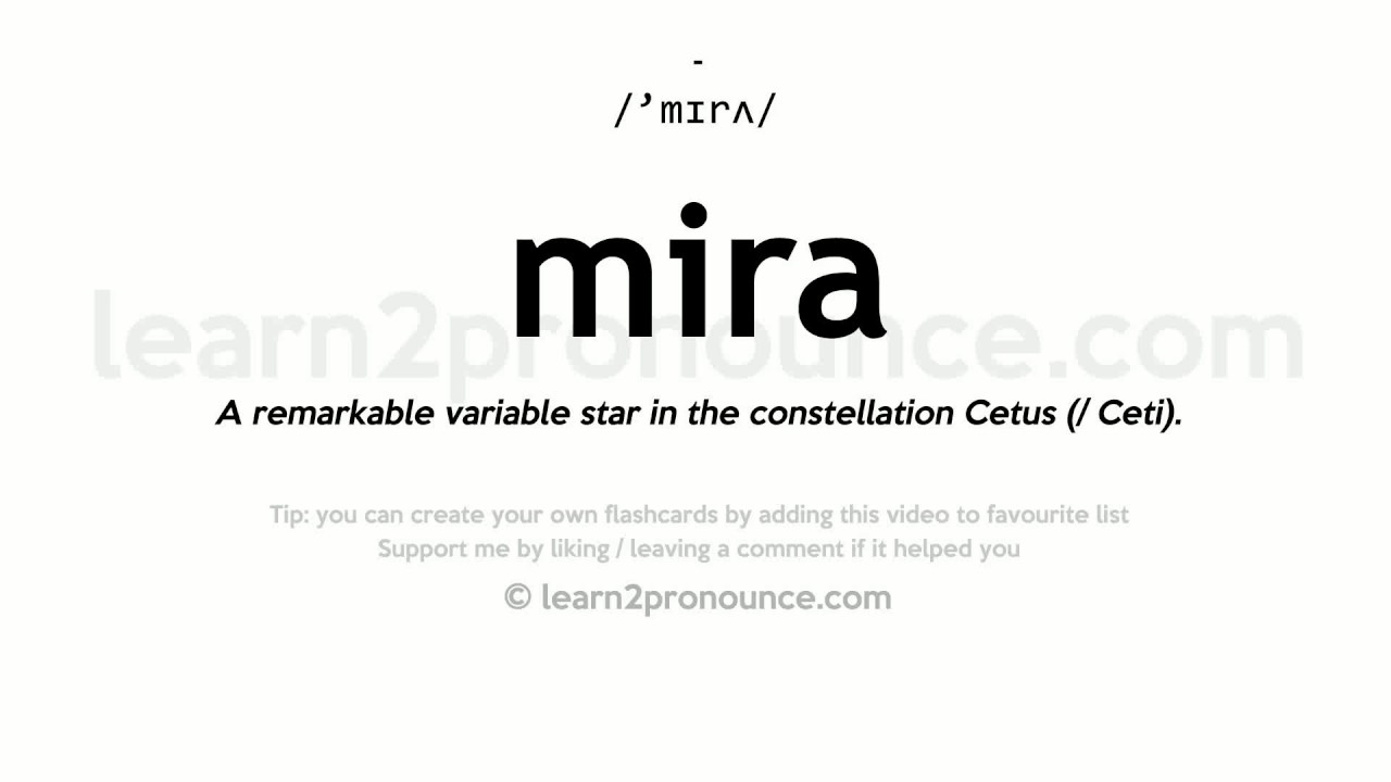 mira meaning spanish