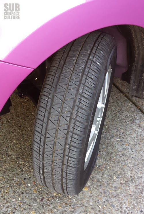 mitsubishi mirage tyre size