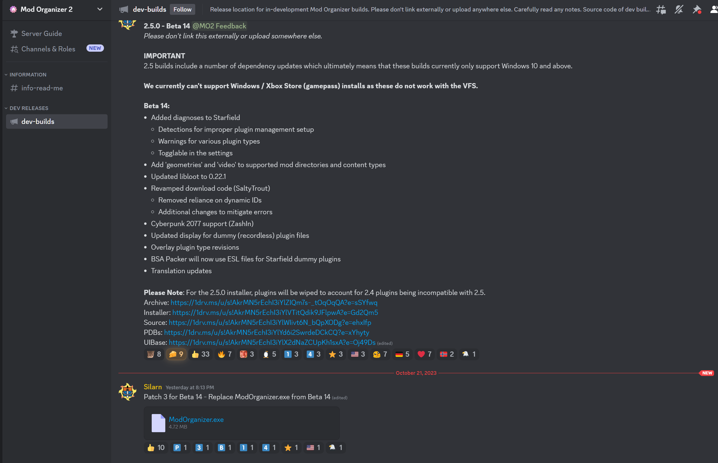 mod organizer 2 discord