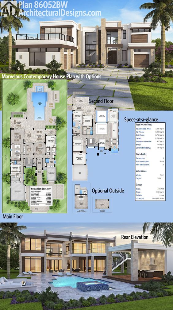 modern mansion plans