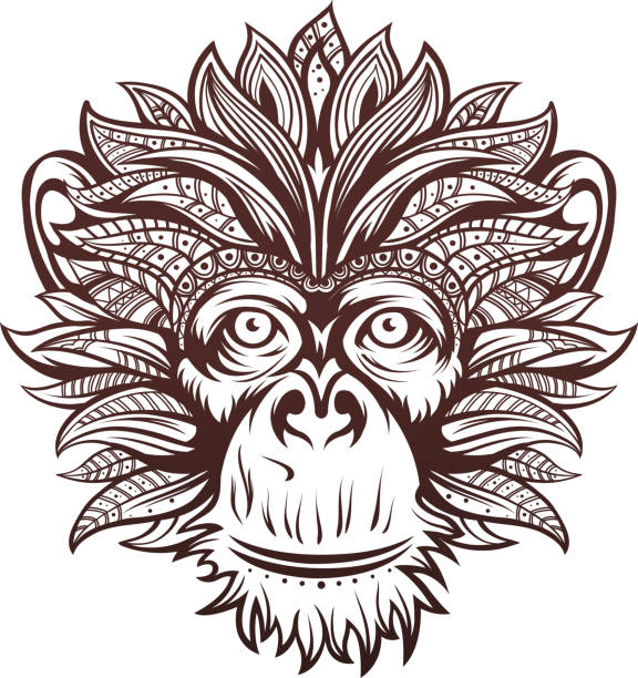 monkey tattoo tribal