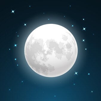 moon vector art