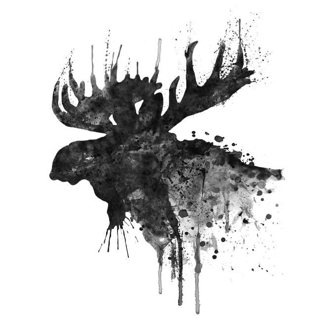 moose silhouette head