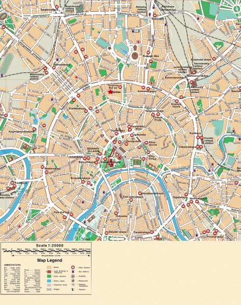 moscow tourist map pdf